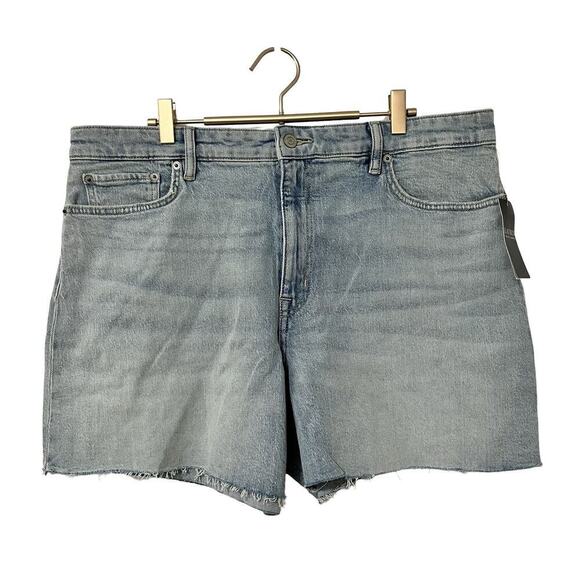 Lauren Ralph Lauren High Rise Cutoff Denim Shorts Size 16 Miramar Wash Women's - Picture 1 of 9
